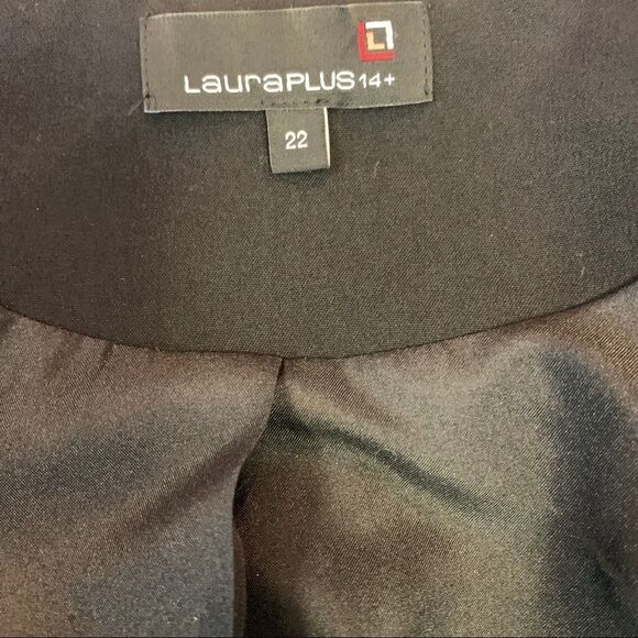 LAURA Plus Blue black gold blazer jacket size 22 - Picture 3 of 6